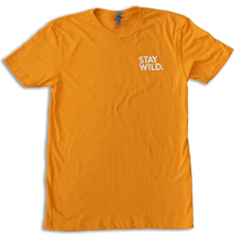 Load image into Gallery viewer, STAY WILD TEE - BRIGHT ORANGE

